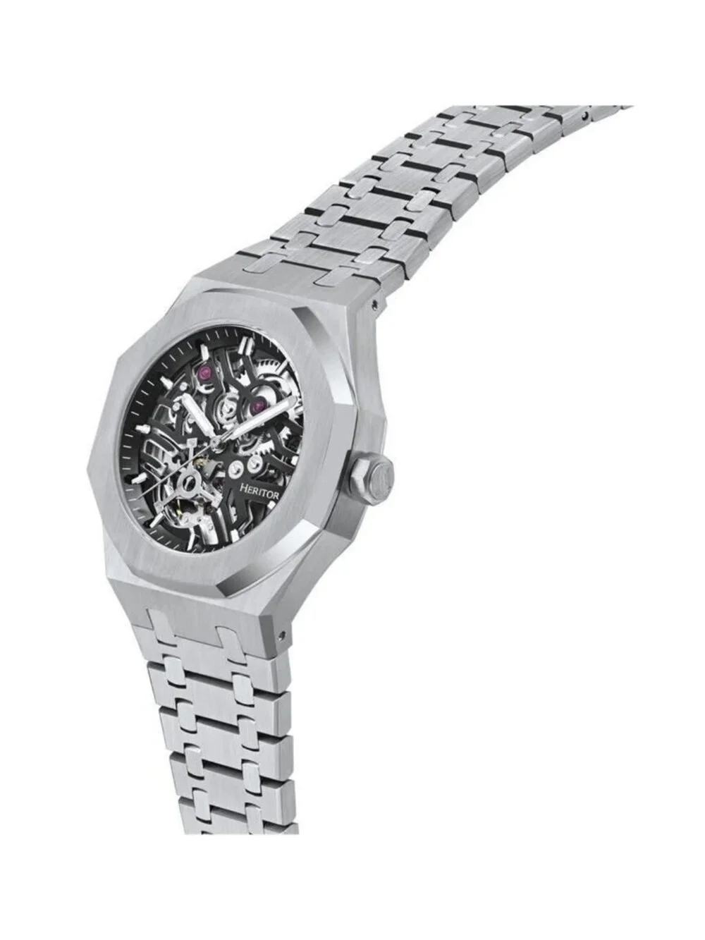 NWT Heritor Augustine Automatic Black Dial Men's Watch